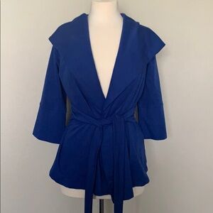 XTAREN blue tie front cardigan/jacket